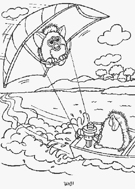 Furby kolorowanki